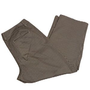 Women’s TALBOTS, Stretch, Casual, 97% Cotton Capris, Brown/Beige, Size 4